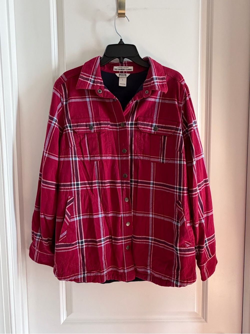 Duluth Trading Co Red Plaid Utility Jacket